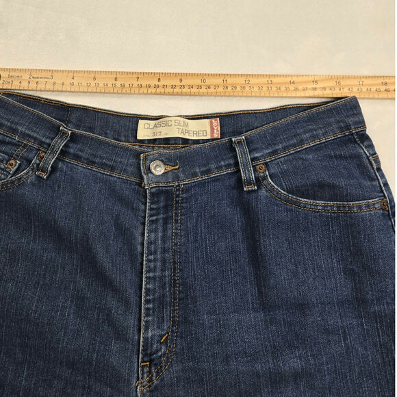 Levi's 512 Classic Slim Tapered Stretch Light Size 16 Med Women 2004 Vtg (34x31) - Picture 6 of 9